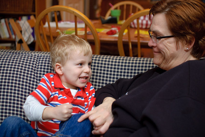 Grandma came all the way out from Wisconsin just to give Ivan a hard time