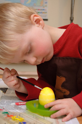 Getting just the right angle on the egg