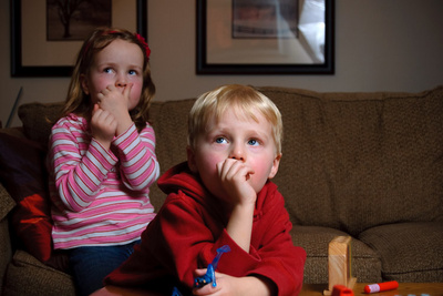 Back inside, warmed up, and mesmerized by Kung Fu Panda
