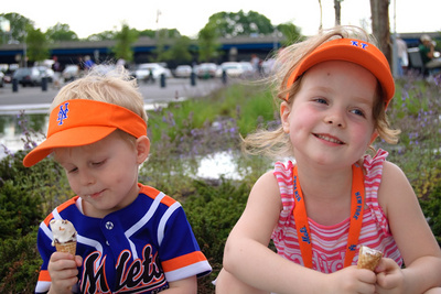 Basking in the glow of Mr. Met and ice cream