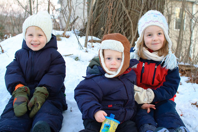 Christmas card outtake #1: the failed outdoor experiment
