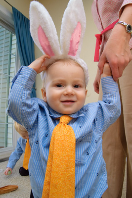 The Easter Bunny dresses for the occasion