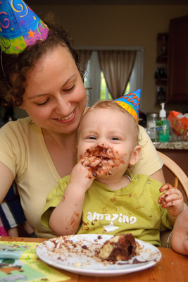 Finally, a child that's not afraid to dig in!