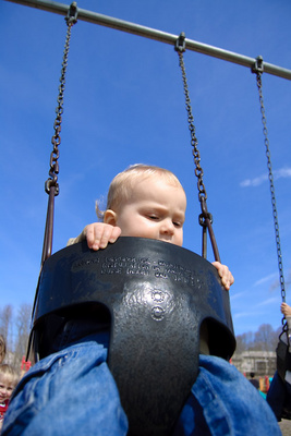 Big man on the playground