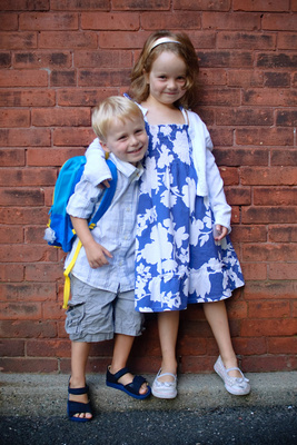A very proud big sister and her protege