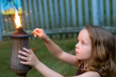 Taking pyrotechnics into her own hands