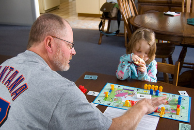 Schooling Grandpa at board games is becoming a Christmas tradition