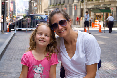 Proudly posing for a downtown portrait with one of her favorite NYC people