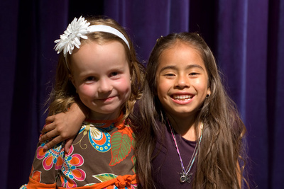 Proud friends after finishing their 1st grade concert