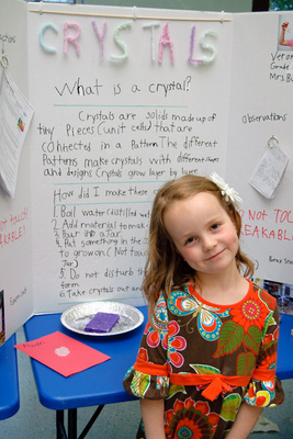 Veronika proudly closes the books on another successful science fair