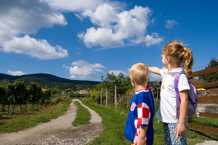 Sunday's challenge--hiking up that mountain in the distance