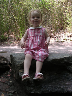 My girl, happy at the zoo