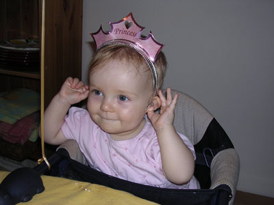 The princess in her tiara