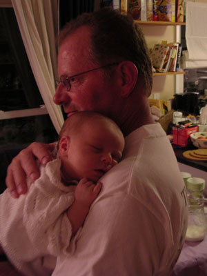 A well-deserved nap (with Grandpa)