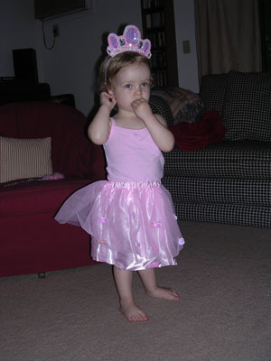 The princess at home