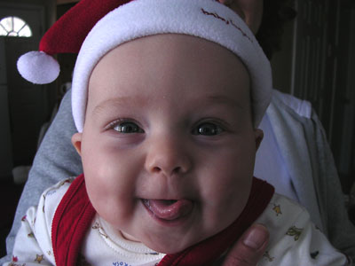 Veronika as Santa